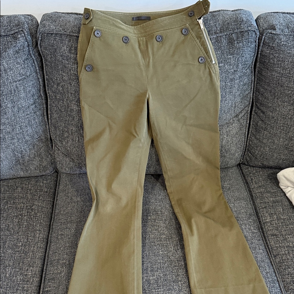 Helmut Lang Olive Green Trousers